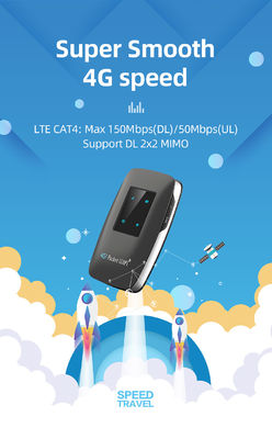 4 LED indiction wifi 4G LTE MiFi Router با باتری 3000mAh