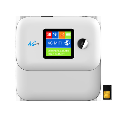 روتر 4G قابل حمل وای‌فای قابل حمل MiFi بی‌سیم با صفحه نمایش ال سی دی اسلات سیم کارت