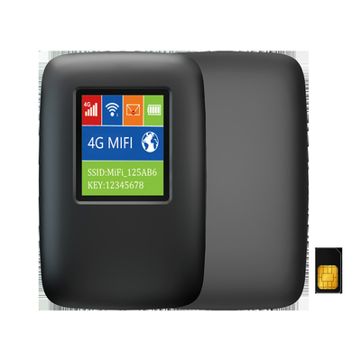 2700mAh-3000mAh 4G Lte MiFi Router 150Mbps 4G Mobile WiFi Hotspot 15 دستگاه با صفحه نمایش LCD