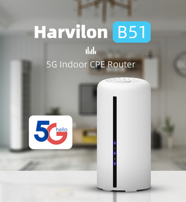 روتر دو بانده 5G CPE NSA SA WiFi 6 با اسلات سیم کارت نانو برای شبکه 5G 4G با سرعت 3.0 گیگابیت بر ثانیه
