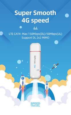 دانگل باند پهن سیم کارت قابل حمل دانگل 4G موبایل 4G بی سیم 150 مگابیت بر ثانیه