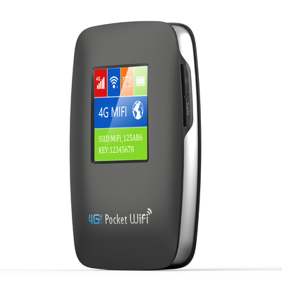 روتر 4G موبایل 2700mAh-3000mAh Hotspot WIFI جیبی با صفحه نمایش مشکی آنلاک