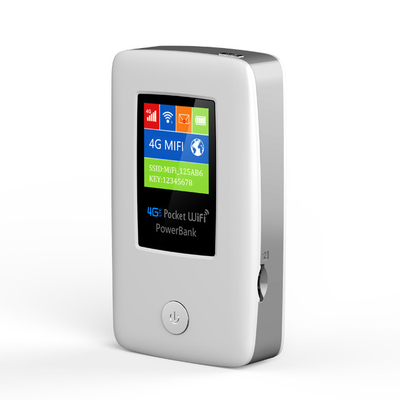 روتر WIFI قابل حمل 5000 میلی آمپر ساعتی 4G با پورت شبکه RJ45 Wan