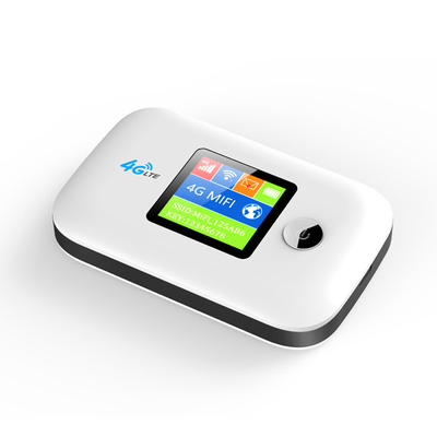 روتر 4G قابل حمل وای‌فای قابل حمل MiFi بی‌سیم با صفحه نمایش ال سی دی اسلات سیم کارت