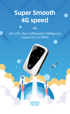 روتر قابل حمل 4G LTE WIFI 150 مگابیت در ثانیه مودم MIFI سیم کارت پهن باند پهن موبایل