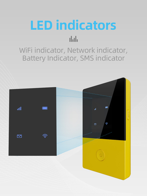 3G موبایل قابل حمل 4G روتر ماشین WiFi جیبی با اسلات سیم کارت