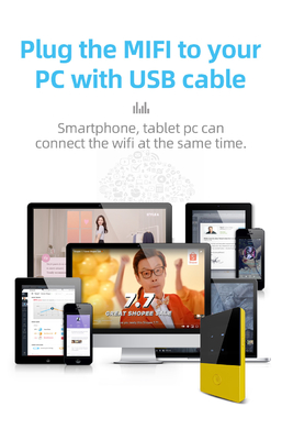 3G موبایل قابل حمل 4G روتر ماشین WiFi جیبی با اسلات سیم کارت