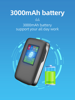 2700mAh-3000mAh 4G Lte MiFi Router 150Mbps 4G Mobile WiFi Hotspot 15 دستگاه با صفحه نمایش LCD